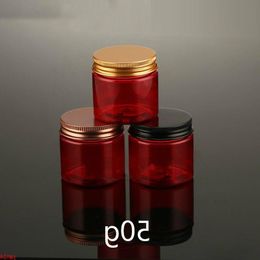 50g Red Plastic Refillable Jar Empty Cosmetic Lotion Cream Container Candy Tea Sample Storage Pill Travel Bottle 30pcsgood qtys Envuv