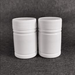 Free Shipping 100pcs 30ml 30cc 30g HDPE White Empty Pharmaceutical Plastic Medicine Pill bottles with Caps & Aluminium Sealers Tqrok
