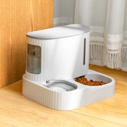 Feeders Cat water dispenser automatic feeder integrated double bowl cat water dispenser mobile cat food basin pet water dispenser cat bo