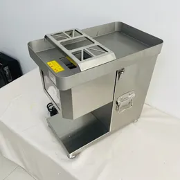 Commercial Automatic Electric Chicken Fillet Breast Fresh Pork Beef Meat Slice Slicer Slicing Cutter Cutting Machine Table Top