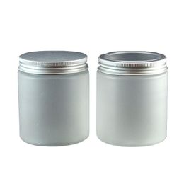 30pcs/lot 8oz cosmetic jars wholesale see-through lid skin care products package design 250g frost clear plastic Kahsb