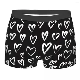 Underpants Hearts Ink Men Underwear Boxer Briefs Shorts Panties Funny Soft For Homme Plus Size
