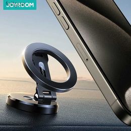 Cell Phone Mounts Holders Joryoom Magnetic Car Phone Holder Mount Foldable Universal Strong Phone Mount For Car For iPhone 15 14 13 Pro Max Samsung Huawei YQ240130