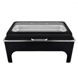 Dinnerware Sets Type 9L Premium Black Stainless Steel Chafing Dish Buffet Stove Warmers For Home Restaurant El Party