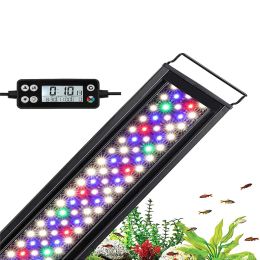 Lightings 90105CM WRGB 36W Aquarium Light with Timer Waterproof Fish Tank Light Underwater LED Lamp Aquarium Decor Lighting Planted Light