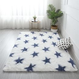 Carpets Washable Nordic Trendy Fluffy Mat 2023 Latest Personality Design Non Slip Rugs Decorative Window Bedside FashionCarpets Ca2190