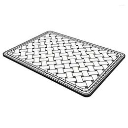Table Mats Bar Mat Kitchen Absorbent Draining Quick-Drying Dish Drying For Counter-top Sink Tabletop