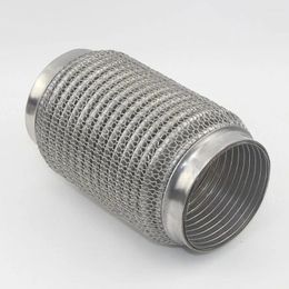 48mm Automotive Exhaust Bellows Stainless Steel Hose Connected To Muffler Absorption Braided Hook Mesh Expansion Pipe