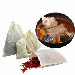 hight quality Portable 100pc 8x10cm Cotton Muslin Reusable Drawstring Bags Packing Bath Soap Herbs Filter Tea Bags222T