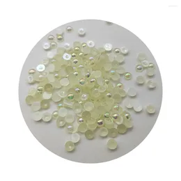 Decorative Flowers Mix Clear Half Round Crystal AB Candy Fishbowl Acrylic Beads Flat Plastic Gem For Wedding Jewelry Clothing Making DIY