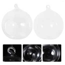 Candle Holders 10Pcs Hanging Glass Terrarium Clear Stand Globe Tealight Holder