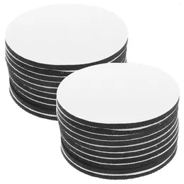 Plates 20 Pcs Ceramics Coffee Table Decor Neoprene Heat Transfer Blank Coasters For Crafts