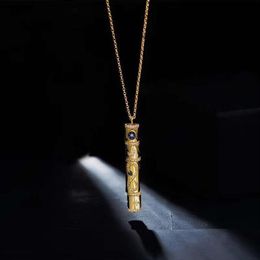 Long and simple exotic necklaces are fashionable and can rotate starry sky patterns with serpentine totem temperament trend 2476