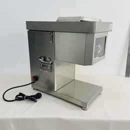 Automatic Commercial Cooks Meat Slicing Machine Stainless Steel Meat Slicer Desktop Meat Cutting Machine Table Top