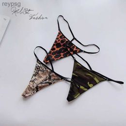 Other Panties Printed Sexy Womans Thong Cotton Underwear Plus Size Camouflage/Zebra/Leopard G Strings Pink Female Seamless Lingerie YQ240130