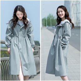 Raincoats Rainwear Multi-function Women Stylish Long Raincoat Waterproof Rain Jacket With Hood Womens Coats And Capes Coat