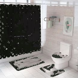 Direct Supply Digital Printing Series Waterproof and Mildew-Proof Shower Curtain Toilet Supplies Wholesale