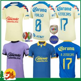 23 24 Liga MX Club America Soccer Jerseys 2023 2024 R.Martinez D.valdes G.ochoa giovani Fidalgo M.Layun Home Away 3 -й футбольный мужчина / детские наборы рубашка