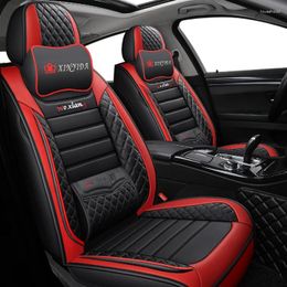 Car Seat Covers Black Red Leather For Honda Civic 2006 2011 Fit Accord 7 CRV 2008 CRZ City 2003 2024 Pilot 2009 Jazz Accessories