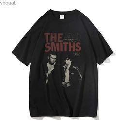 Men's T-Shirts The Smiths Vintage Print y2k T Shirt Man Pure Cotton T-shirt Mens Streetwear Men Harajuku Alternative British Rock Band Tshirt 240130