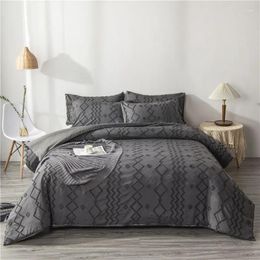 Bedding Sets Nordic Simple White Duvet Cover Set Bedroom Double Bed Luxury Quilt Home 220x240cm Size King Textiles