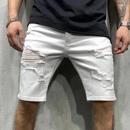 Men's Jeans 2024 Summer Denim Shorts Fashion Slim Fit Male Pants Solid Colour Man Tousers Clothing