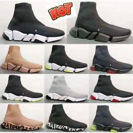 Дизайнерская обувь Paris balencaigas Sock Shoes For Me Women Triple-S черный белый красный дышащие кроссовки Race Runner Shoes Обувь Balencaigas Ходьба Спорт на открытом воздухе AA