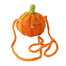 Evening Bags Pumpkin Crossbody Bag Portable Novelty Adorable Tote Coin Purse For Travel Shopping Costume Party Thanksgiving Stage