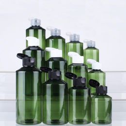 50 X 50ml 100ml 150ml 200ml Green Empty Shoulder Slope PET Plastic Cream Skin Care Bottles For Shampoo Cosmetic Container Hnvqp