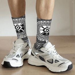 Men's Socks Hunab Ku Mayan Symbol Black And White Adult Unisex Men Women