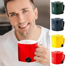 Mugs Funny Trash Can Style Coffee Cup Ceramic Drinking Mug Home Breakfast Milk Water Cups Decoration