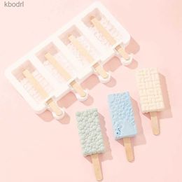 Ice Cream Tools Family 3 Even 4 Even Ice Cream Grinder DIY Food Grade Silicone Jelly Popsicle Cheese Stick Ice Cream Mould YQ240130