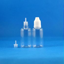100 Sets/Lot 30ml PET Plastic Dropper Bottles Child Proof Long Thin Tip e Liquid Vapour Vapt Juice e-Liquide 30 ml Ffafp Sajuv