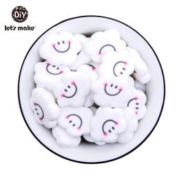 Supplies Let's Make 20pc Baby Dog Rodent Silicone Beads Mini Diy Pacifier Clip Chain Necklace Pendant Bite Chew Teething Toy Baby Teether