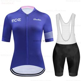 Men's TracksuitsTeam Womens Cycling Jersey 2023 Clothing Quick Drying Racing Sport Bicyc Bike Uniform TriathlonH2421