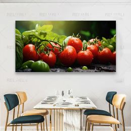 Vegetables Peppers Tomatoes Potatoes Food Poster and Print Canvas Painting Wall Art For Kitchen Living Room Home Decor No Frame