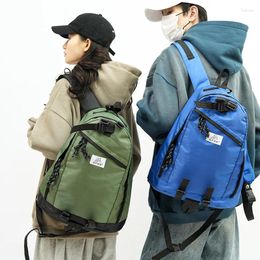 School Bags Casual Backpack Outdoor Travel Unisex Large Capacity Storage Solid Colour Zipper Simple Korean Style Commuting All-match