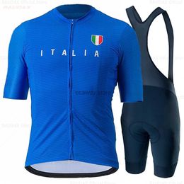 Men's Tracksuits Raudax Italy Cycling Set Man Cycling Jersey Short Seve Bicyc Cycling Clothing Kit Mtb Bike Wear Triathlon Maillot CiclismoH24130