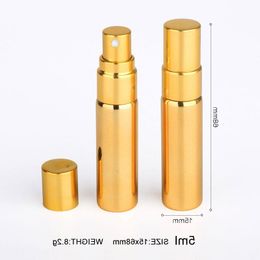 50pieces/lot 5ml Portable Perfume Bottle Spray Bottles sample empty containers Mini refillable bottles Scmck