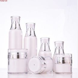 Luxury Facial Cream Jars 15G 30G 50G Acrylic Cosmetic Airless Serum Lotion Pump Containers Makeup Case Refillable Bottle 6pcsgoods Ifxm Psnu