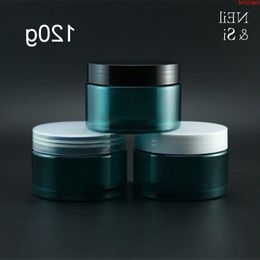 120g Green Plastic Cream Bottle Refillable Cosmetic Jar Body Lotion Mask Powder Packaging Containers Light Avoid Invisiblebest qualtity Rlxo