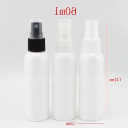 60ml X 50 empty white spray plastic bottle ,liquid medicine vial 60cc , 2 oz pump container PET , mist sprayer perfume bottles Uljrn