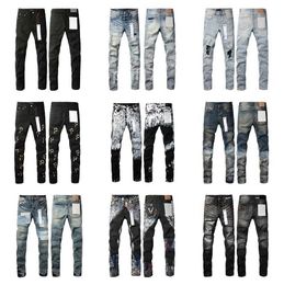 Mens Jeans Designer Stacked Long Pants Ksubi Ripped High Street Brand Patch Hole Denim Straight Fashion Streetwear Silm 5TUD