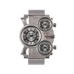 Three Time Display Quartz Mens Military Army Sport Wrist Watch latest trend high quality design fashion watch 2018292C