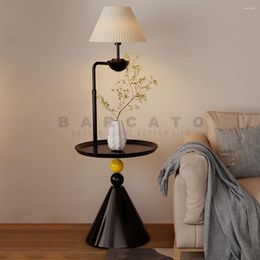 Floor Lamps Modern Lamp With Table Design Art Decor Coffee Living Bedroom Study Beside Light Indoor Lighting Foot Switch Standing