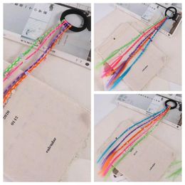 Hair Accessories Ponytail Elastic Twist Braid Rope Decor Girls Dirty Braids Wig Boxing Colorful Wigs Colored Beads