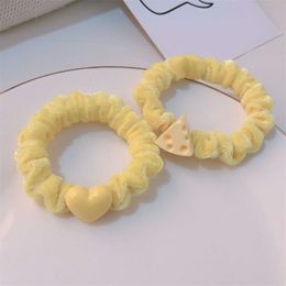 Cute Star Pouch Egg Small Intestine Ring Girl Heart Autumn and Winter Plush High Elastic Horsetail Hair Rope Accessories