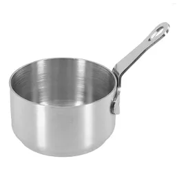 Pans Stockpots Sauce Pan 1pcs 60-100ml Kitchen Long Handle Milk Pot Mini Non Stick Smooth Edge Stainless Steel Durable