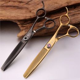 Scissors Fenice Professional High Quality Stainless Steel 6.5 inch Thinning Scissors for Pet Dog Grooming Thinner Thinning Rate 35%