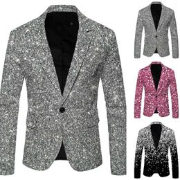 Men's Suits Men Sequins Blazer Designs Plus Size Black Silver Velvet Gold Sequined Suit Jacket DJ Club Stage Party Wedding Clothes